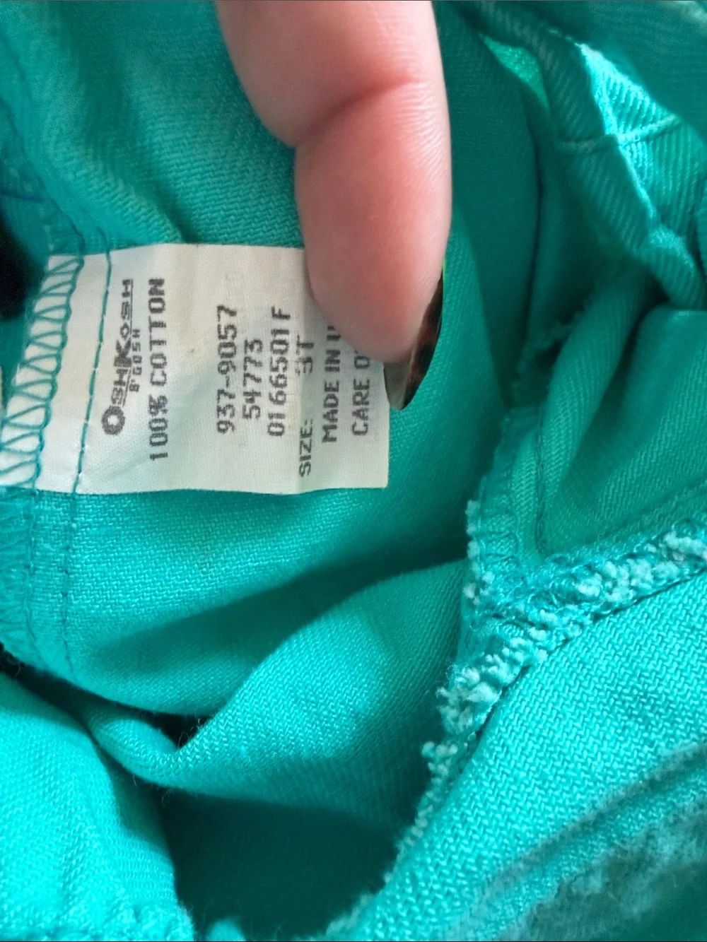 OshKosh Bgosh bright turquoise